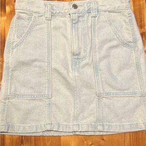 Levi's Light Blue Denim Midi Skirt